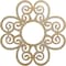 Ekena Millwork Cohen Wood Fretwork Pierced Ceiling Medallion, Hickory, 26"OD x 8 7/8"ID x 3/8"T CMWP26X26X0375COHI - alternate 1